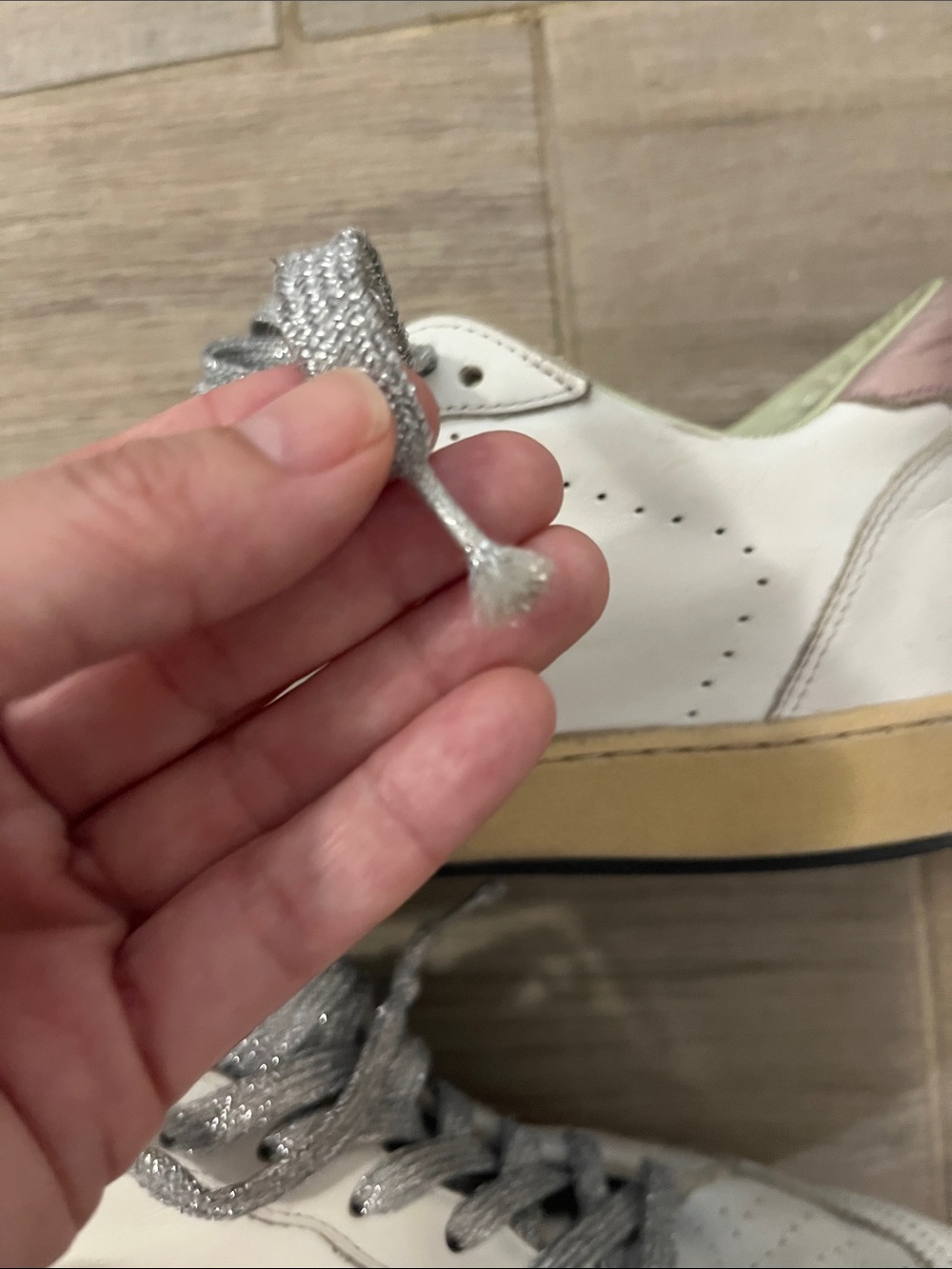 Golden Goose White Leather Ballstar Sneaker - Picture 4 of 15